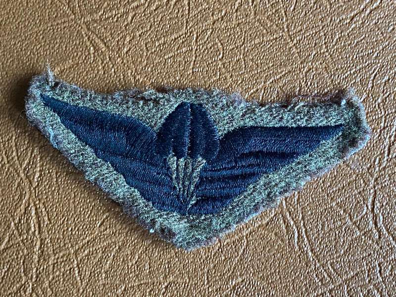 CISKEI PARACHUTE WING-SUBDUED-THIS WAS THE LAST PATTERN-IT ALSO CAME ON A CAMOUFLAGE BACKING