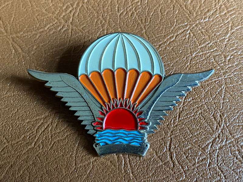 MALAWI,SILVER,FREE FALL WING FOR NCO'S-ISSUED MARCH 1995- 2 PINS