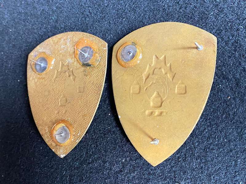 JOHANNESBURG FIRE BRIGADE FLASH PAIR-ONE PIN MISSING