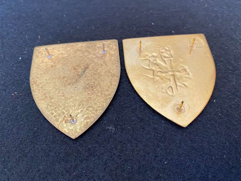 SA FIRE BRIGADE FLASH PAIR- PINS INTACT