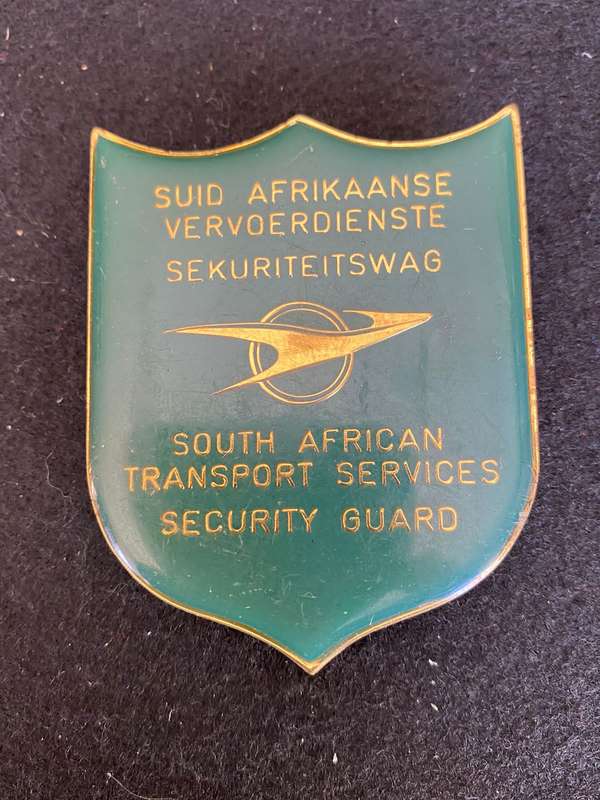 VINTAGE SA TRANSPORT SERVICES SECURITY GUARD FLASH- 3 PINS