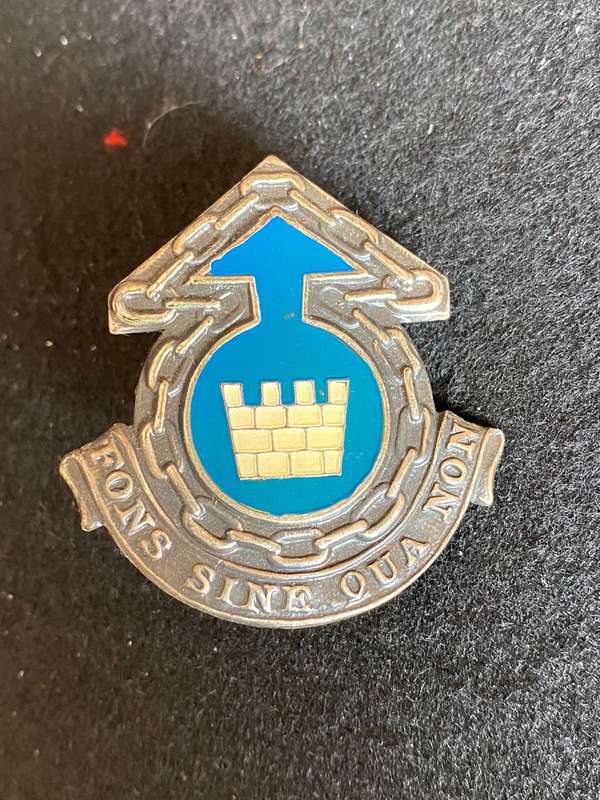 1 MILITARY TOWN MANAGEMENT UNIT,CAP BADGE-APPROVED 1987- 2 LUGS