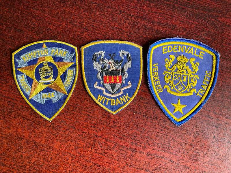 VINTAGE TRAFFIC PATCHES- 3 SOLD TOGETHER