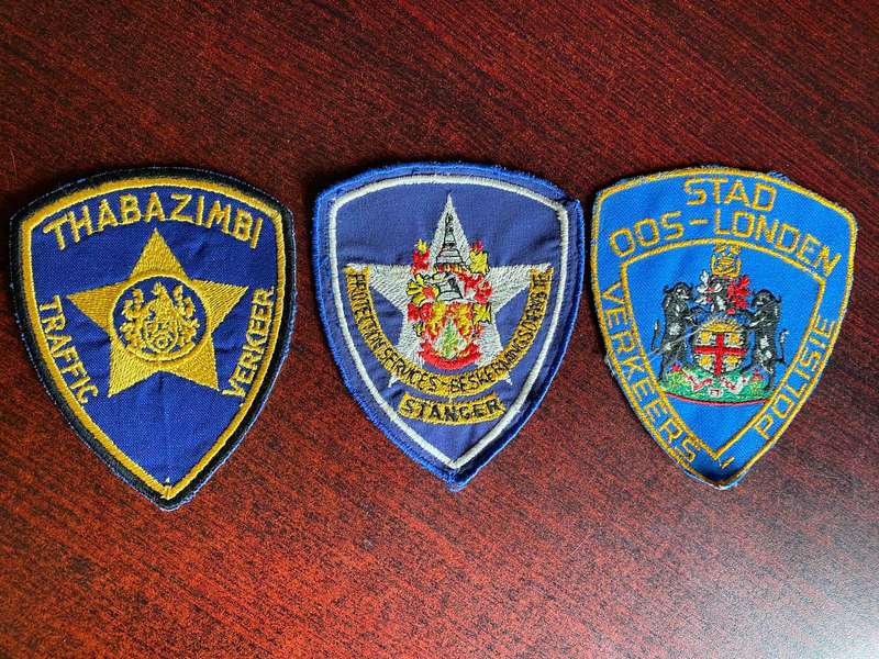 VINTAGE TRAFFIC PATCHES- 3 SOLD TOGETHER