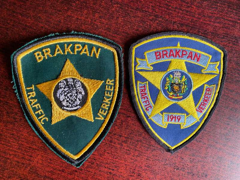 VINTAGE TRAFFIC PATCHES-2 SOLD TOGETHER