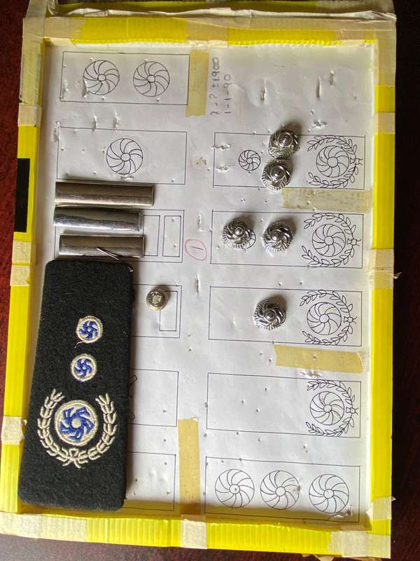 JOHANNESBURG FIRE BRIGADE BADGES AND RANKS-SOLD TOGETHER