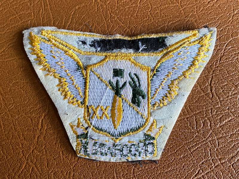 21 SQUADRON PATCH-WORN IN THE 1980'S-ORIGINAL USED PATCH