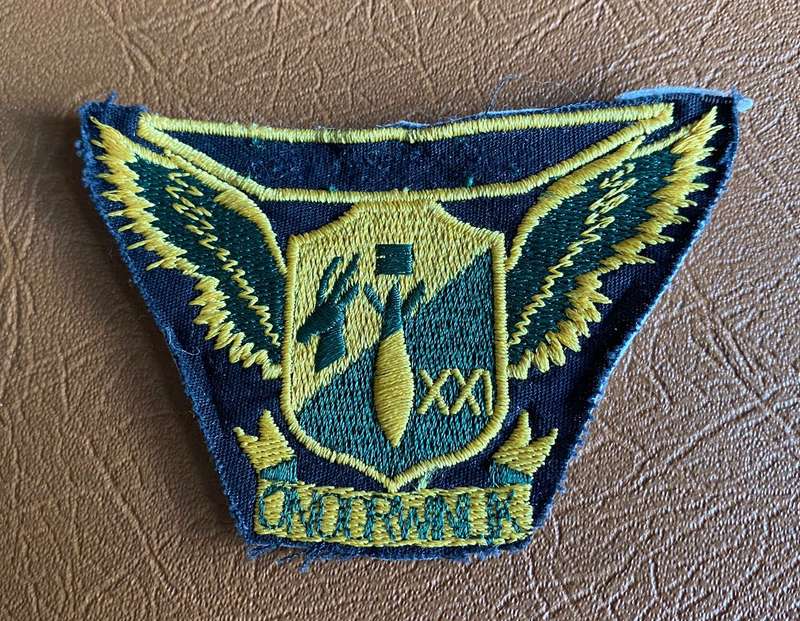21 SQUADRON PATCH-WORN IN THE 1980'S-ORIGINAL USED PATCH