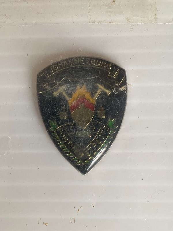 JOHANNESBURG FIRE BRIGADE BADGES AND RANKS-SOLD TOGETHER