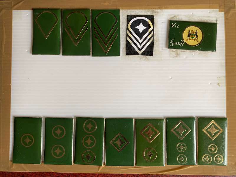 SELECTION OF TRAFFIC PATCHES AND RANKS-SOLD TOGETHER
