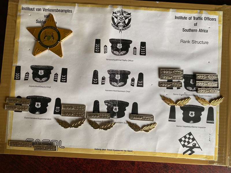 SELECTION OF TRAFFIC PATCHES AND RANKS-SOLD TOGETHER