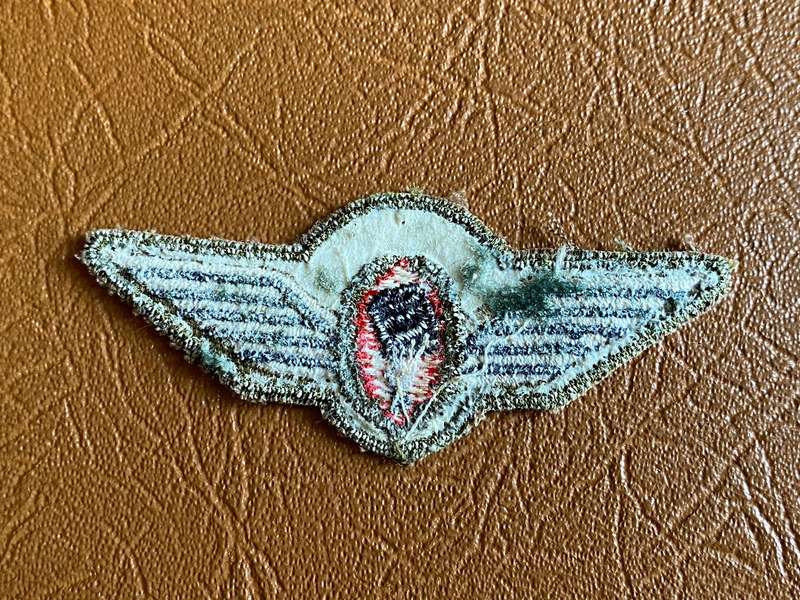 BOTSWANA FREE FALL PARA WING-SILVER LUREX EMBROIDERED