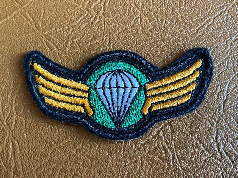 BOPHUTHATSWANA DEFENCE FORCE PARACHUTE WINGS- BASIC - GREEN