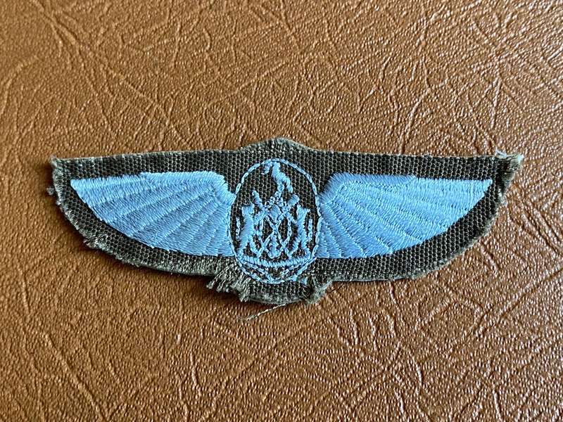 CISKEI AIR WING-PILOTS WING EMBROIDERED ON NUTRIA