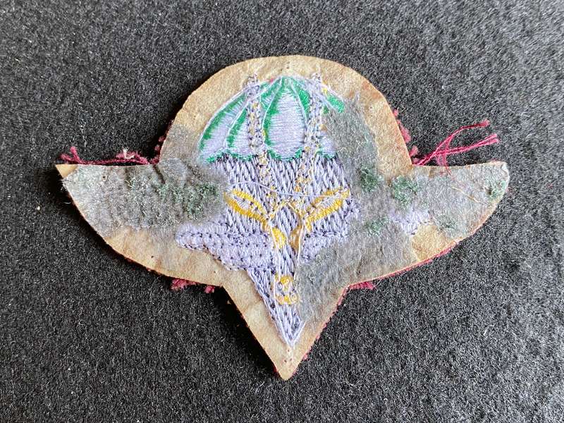 SWA PARACHUTE BATTALION BERET BADGE- BLACK FACE VARIATION