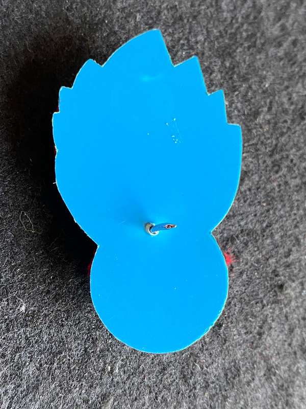ANTI AIRCRAFT CHROMED CAP BADGE-APPROVED 1977- ONE PIN