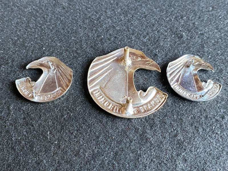 PERSONNEL SERVICES CORPS CAP AND COLLARS-CHROME-APPROVED 1980-LUGS + PINS COMPLETE