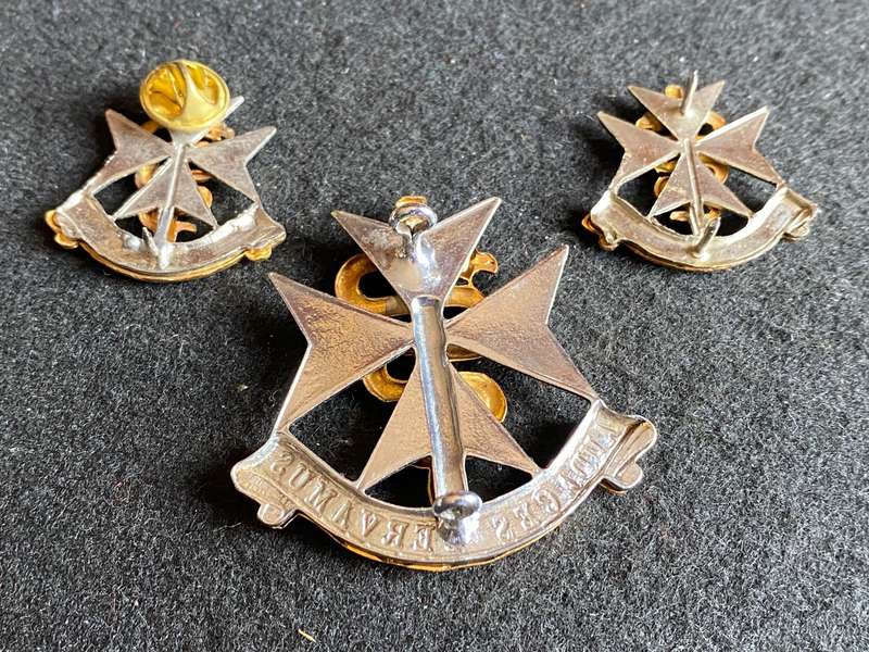 SA MEDICAL SERVICES BI/METAL CAP AND COLLARS-WORN FROM 1983-LUGS + PINS INTACT