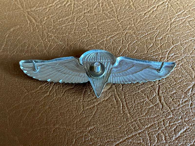 ZAMBIAN ARMY SPECIAL FORCES FREE FALL WING- 1970'S-80'S- 2 PINS