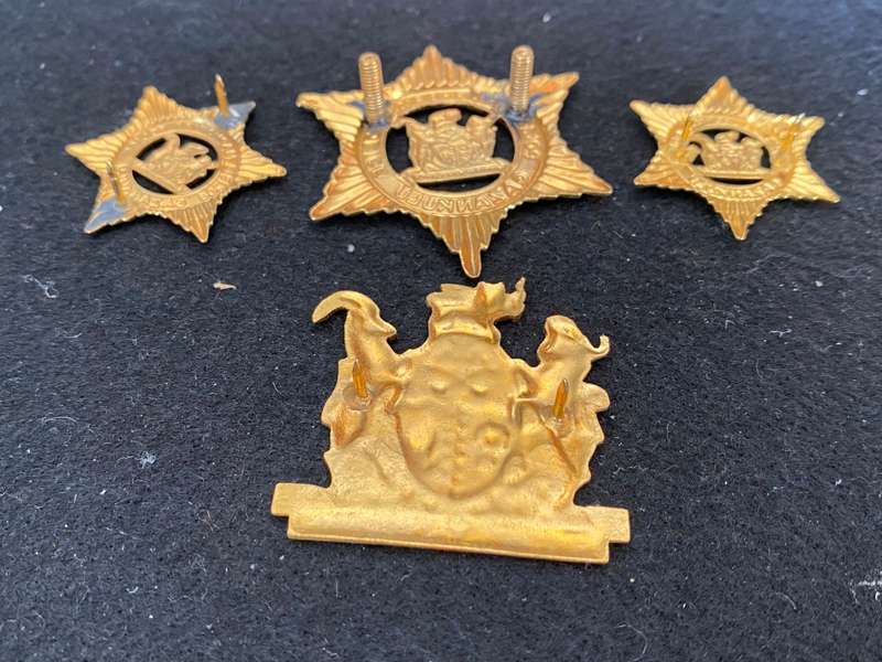 GAZANKULU POLICE ,OTHER RANKS,CAP,COLLARS AND RANK - PINS + LUGS COMPLETE