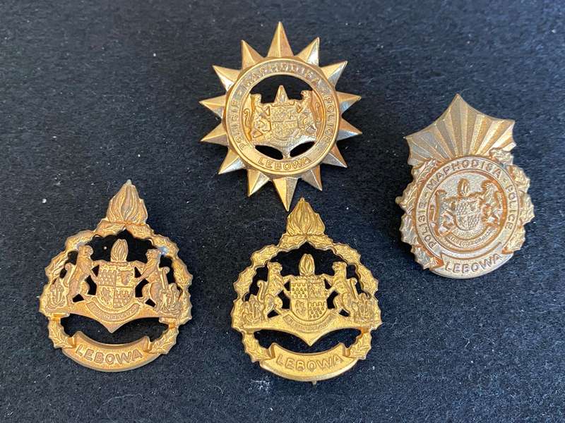 LEBOWA POLICE CAP BADGES AND RANKS