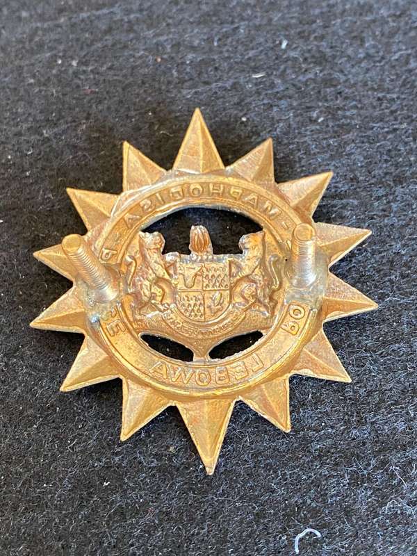 LEBOWA POLICE OFFICERS CAP BADGE- 2 LUGS