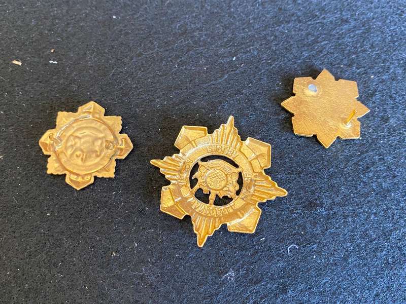 KWANDEBELE POLICE CAP AND COLLARS- ONE PIN MISSING