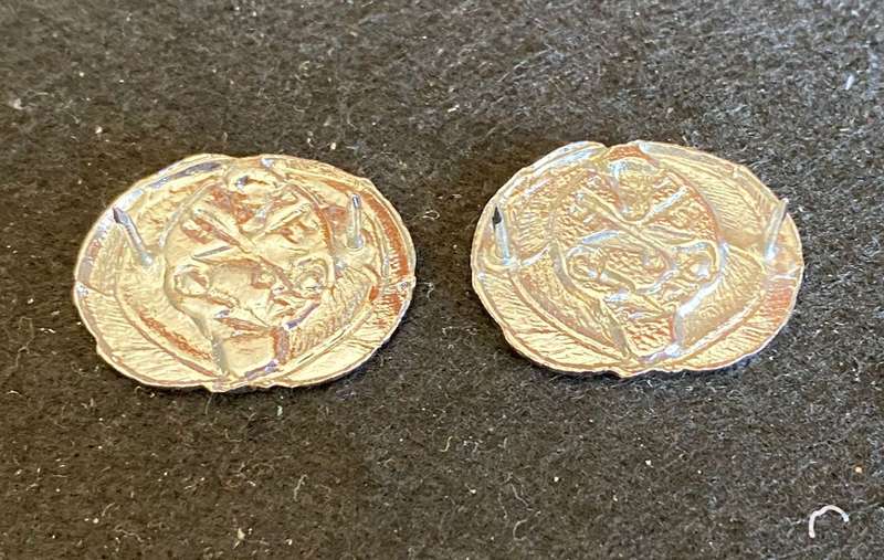 CISKEI PRISONS COLLAR BADGE PAIR