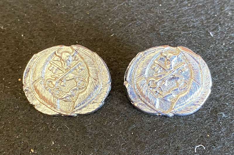 CISKEI PRISONS COLLAR BADGE PAIR