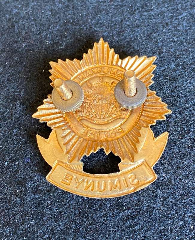 KANGWANE POLICE OFFICERS CAP BADGE- 2 X SCREW LUGS