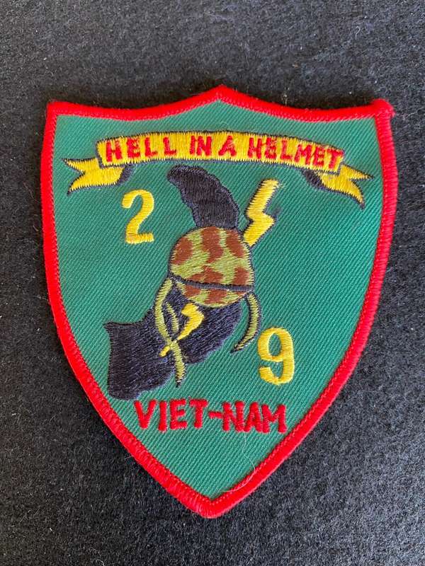 ORIGINAL VIETNAM PATCH-2ND BATTALION-9TH MARINES USMC PATCH