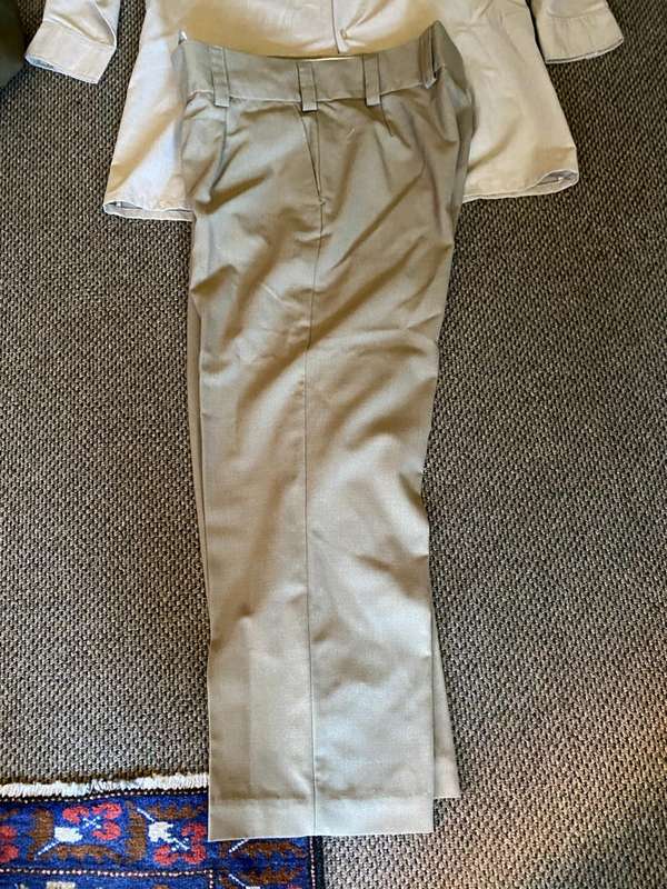 SADF PERIOD STEP OUT SHIRT-SIZE EXTRA LARGE-MEASURES 60 CM ARMPIT TO ARMPIT AND TROUSERS SIZE 42-44,