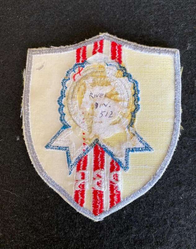 ORIGINAL VIETNAM PATCH- US NAVY 512 RIVER DIVISION-BROWN WATER-USED TO INSERT SEAL TEAMS IN THE MEKO