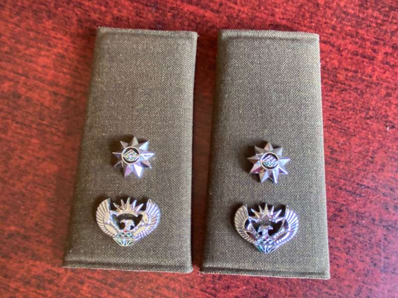 SA ARMY RANK PAIR FOR LIEUTENANT COLONEL-WORN FROM 2002
