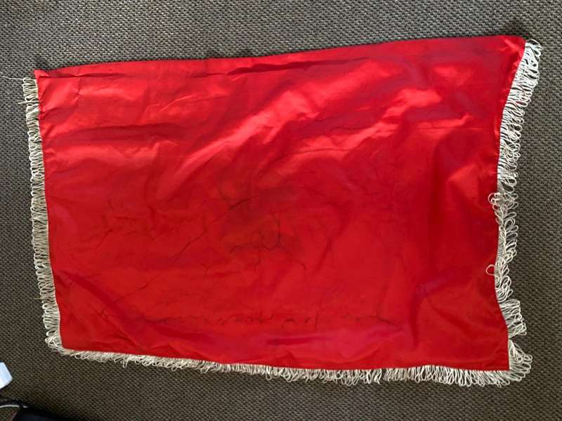 Original Vietnam Period-Victong Patriotic Banner-Measures 108x75cm.