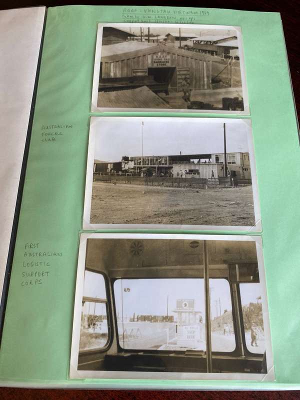 FILE WITH PHOTOS BY CPL. K.L. LANGDAN IOSV-RAAF VUNG TAU-VIETNAM WAR- 3/12/69-4/12/70