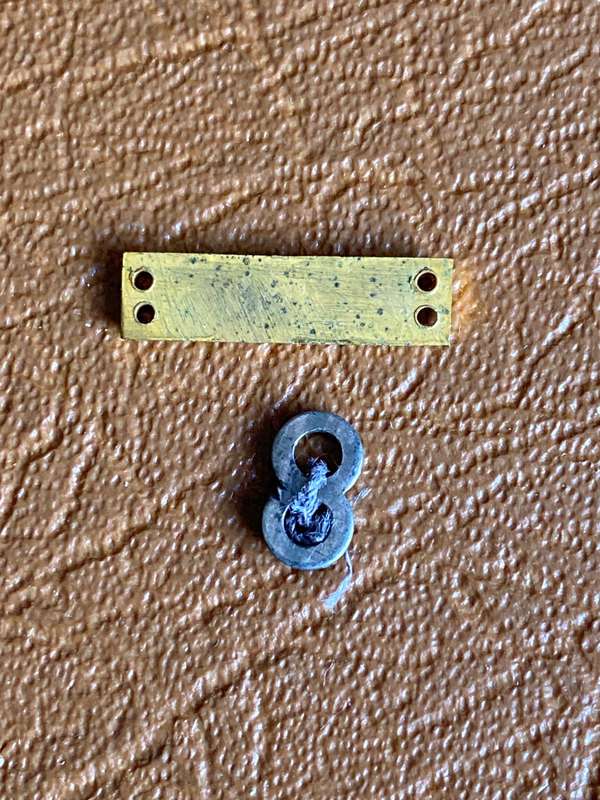 MINIATURE 8TH ARMY BAR AND FULL SIZE NUMERAL-SOLD TOGETHER