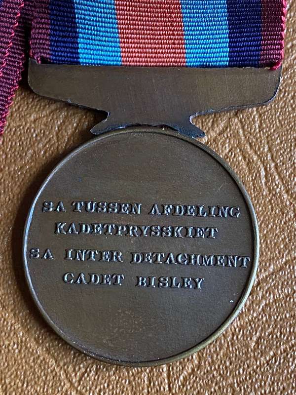 SA INTER DETACHMENT CADET BISLEY MEDAL