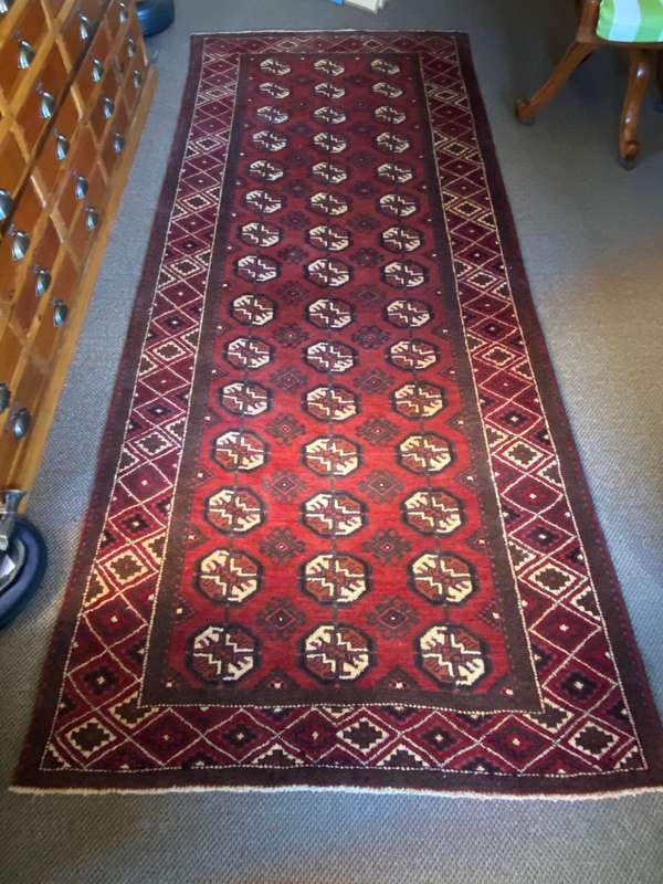 AUTHENTIC HAND KNOTTED HAMADAN PERSIAN CARPET-DIMENSIONS 280X 120CM