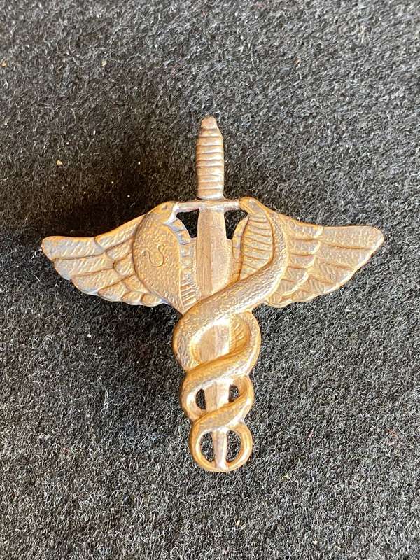 OPS MEDIC SILVER(MARKED) BREAST BADGE-APPROVED 1993- 3 PINS