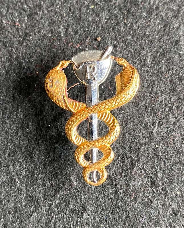 SAMS BI/METAL PHARMACIST'S BREAST BADGE