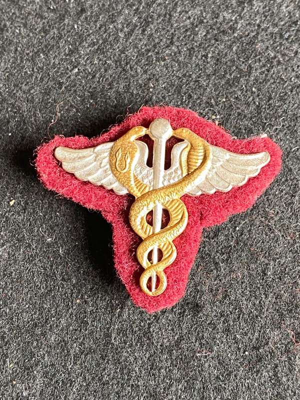 SAMS, SILVER (MARKED) DOCTORS BREAST BADGE- 3 PINS