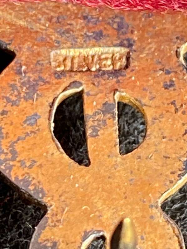 SAMS, SILVER (MARKED) DOCTORS BREAST BADGE- 3 PINS