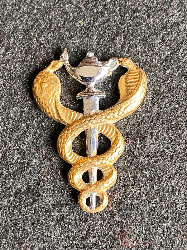 SAMS, BI/METAL NURSING OFFICERS BREAST BADGE- NO PINS