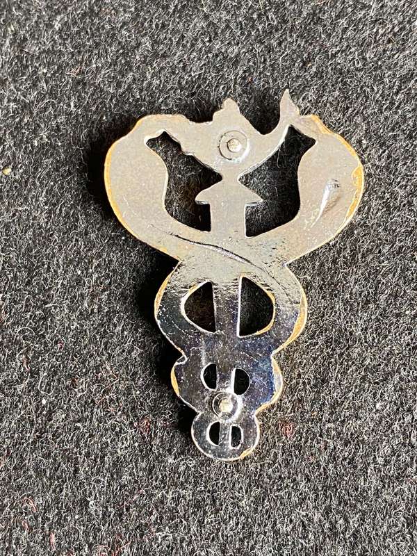 SAMS, BI/METAL NURSING OFFICERS BREAST BADGE- NO PINS