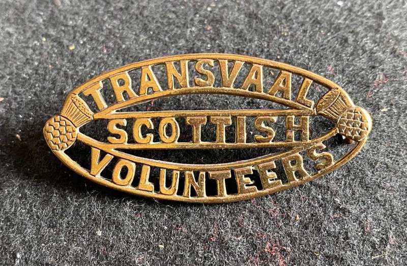 TRANSVAAL SCOTTISH VOLUNTEERS TITLE- 2 LUGS