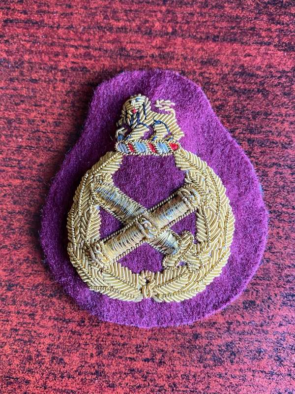 SAMS GENERAL OFFICERS-BULLION WIRE CAP BADGE
