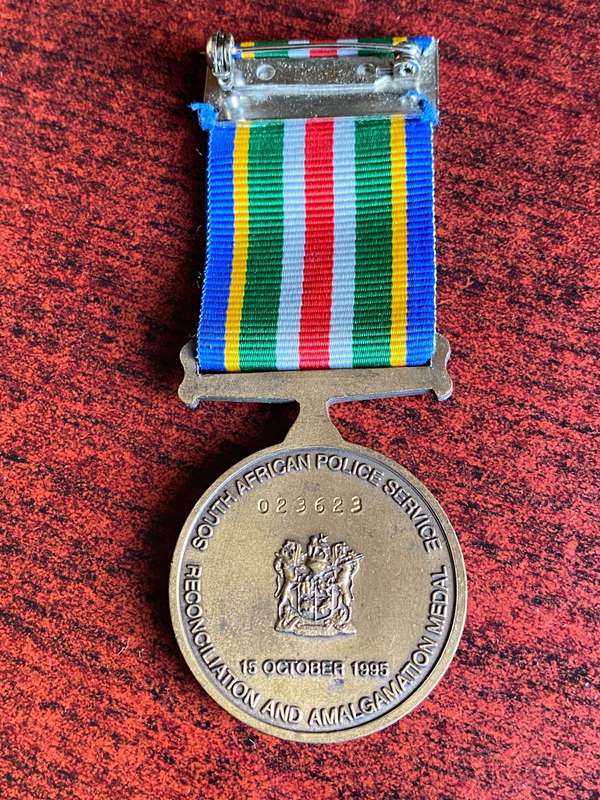 POLICE AMALGAMATION MEDAL-FULL SIZE-NUMBERED