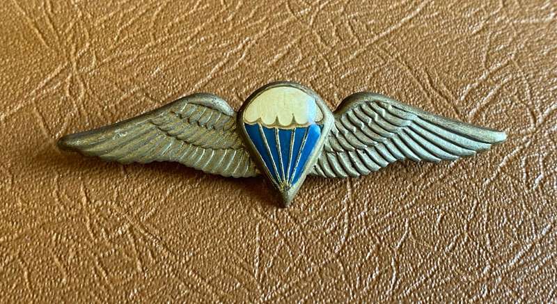 SADF PARATROOPER BASIC PARA WING DARK BLUE BETWEEN LINES-FULL SIZE- 2 PINS