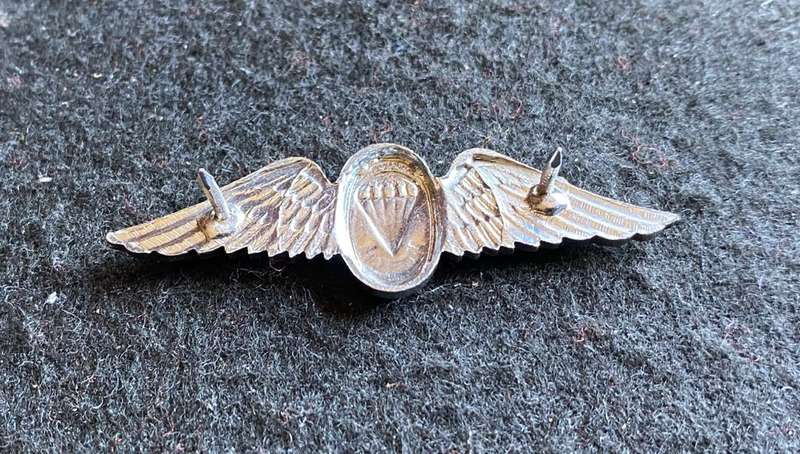 SADF FREE FALL PARATROOPER INSTRUCTOR- MESS DRESS WING- 2 PINS